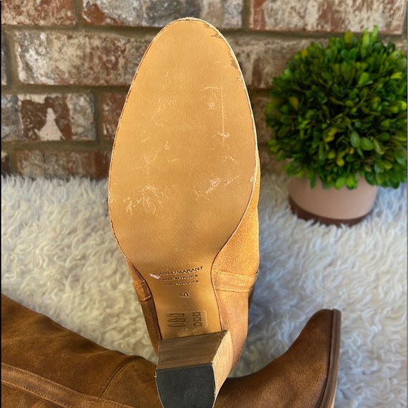 NWOT Isabel Marant Suede Gaucho Knee-High Pullover Boots - Picture 7 of 9